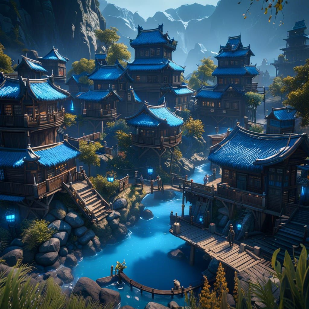 Surreal Blue World of Epic Proportions