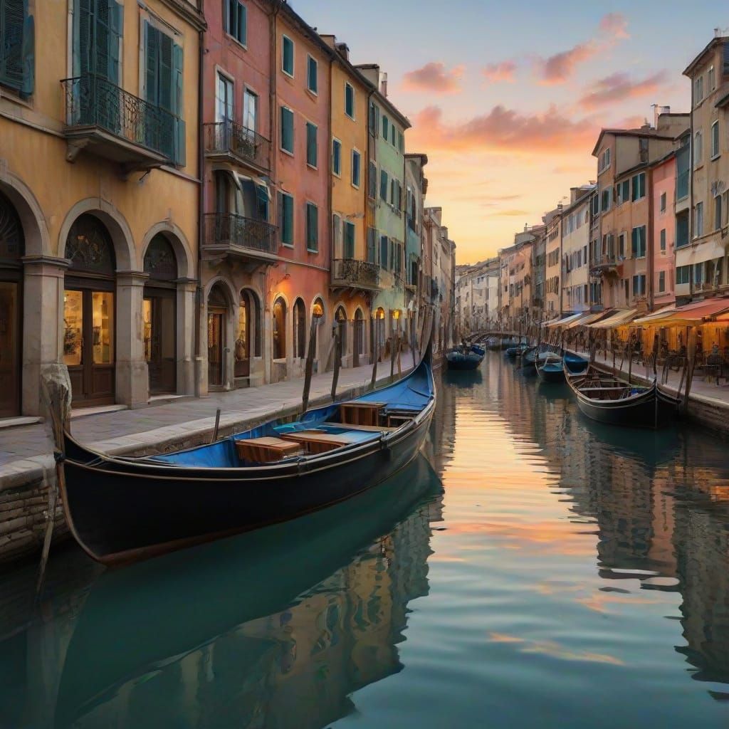 Surreal Night Market on the Edge of Reality