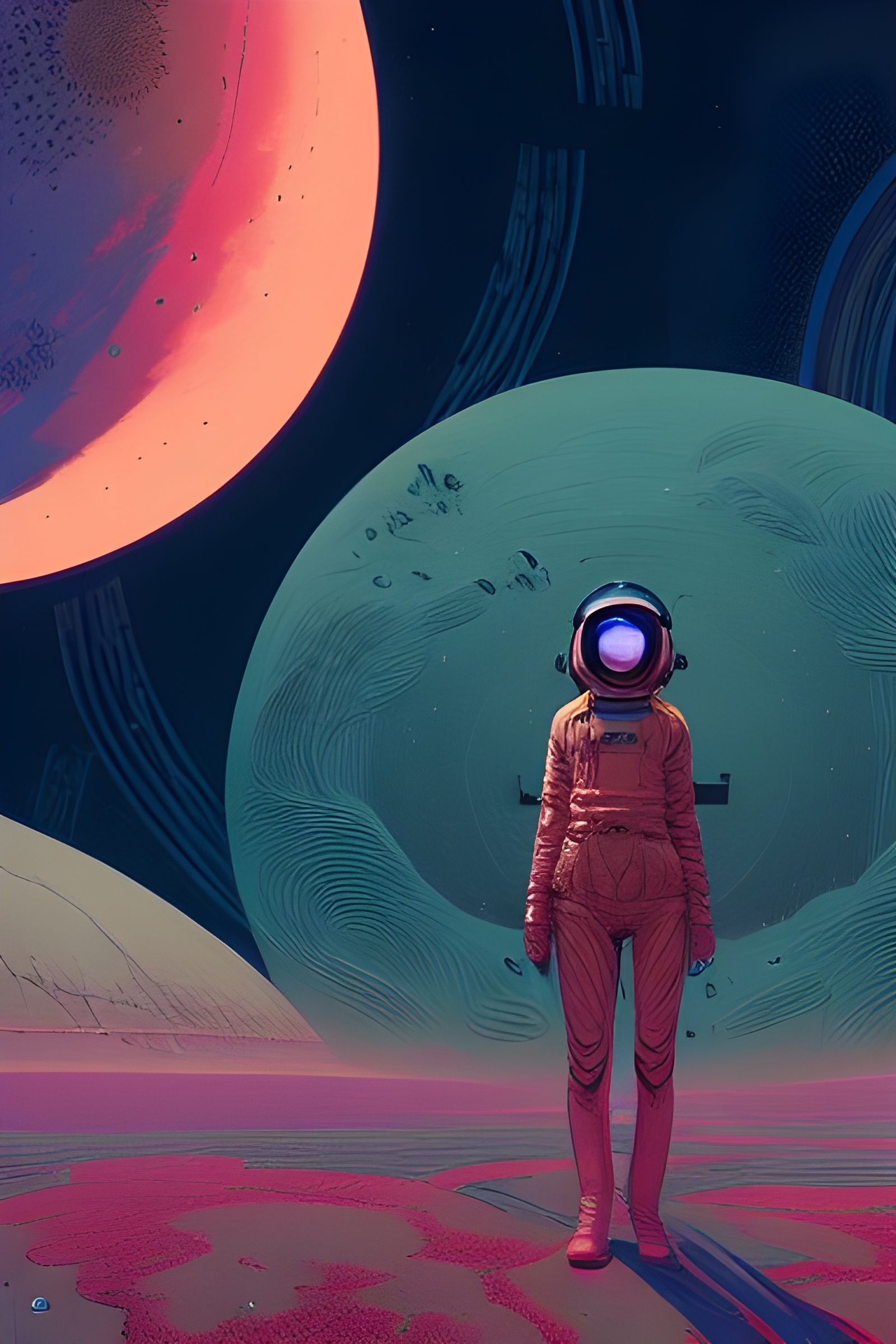 Girl Before Planets: Digital Matte Painting