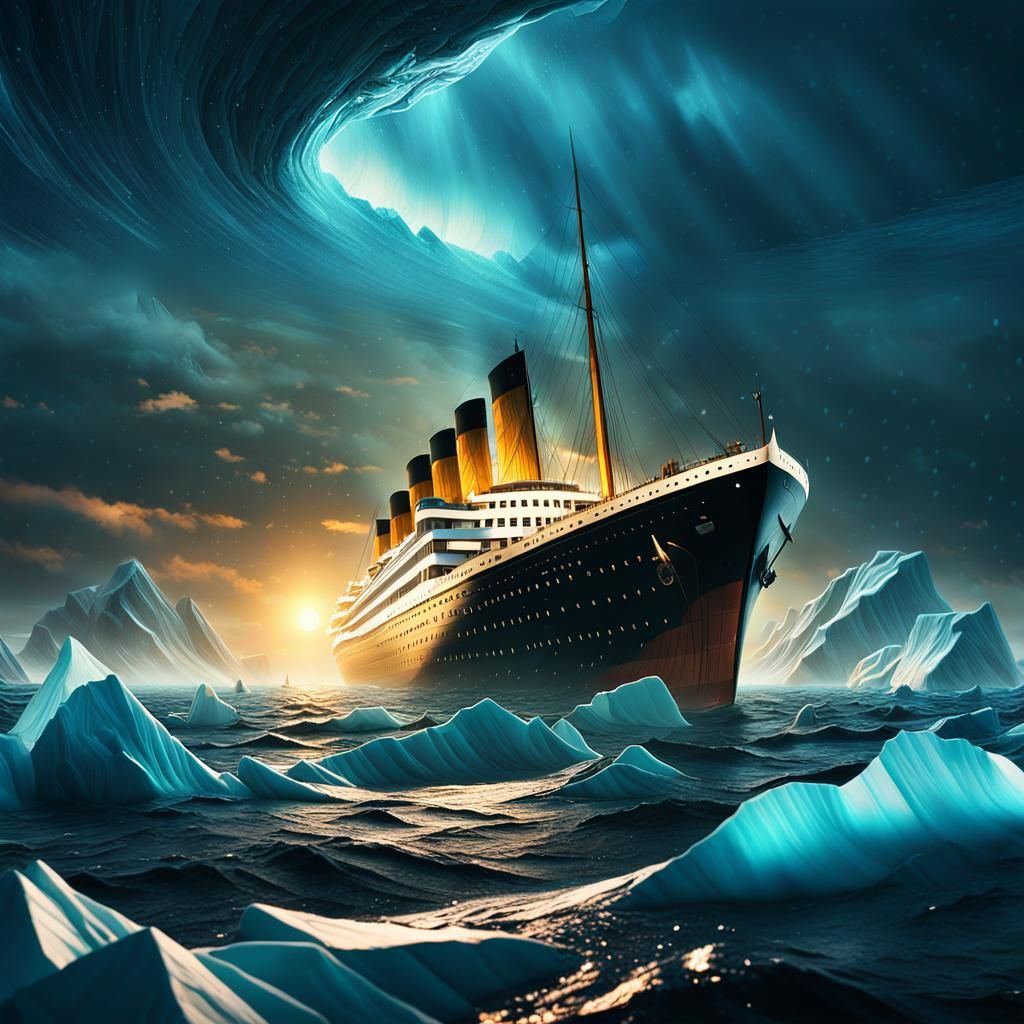 Titanic Sinking: Epic Cinematic Matte Painting