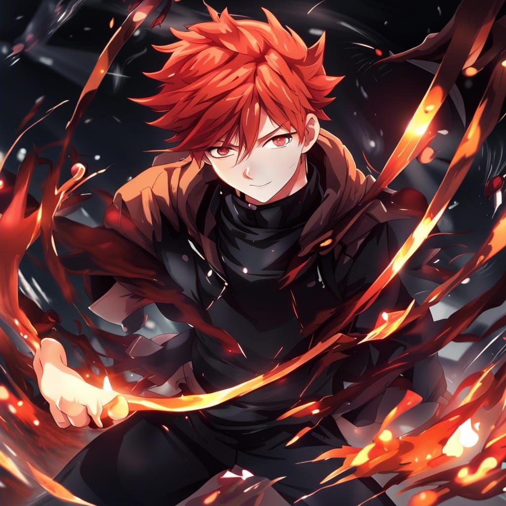 Anime Boy with Blackhole Superpower in 4K