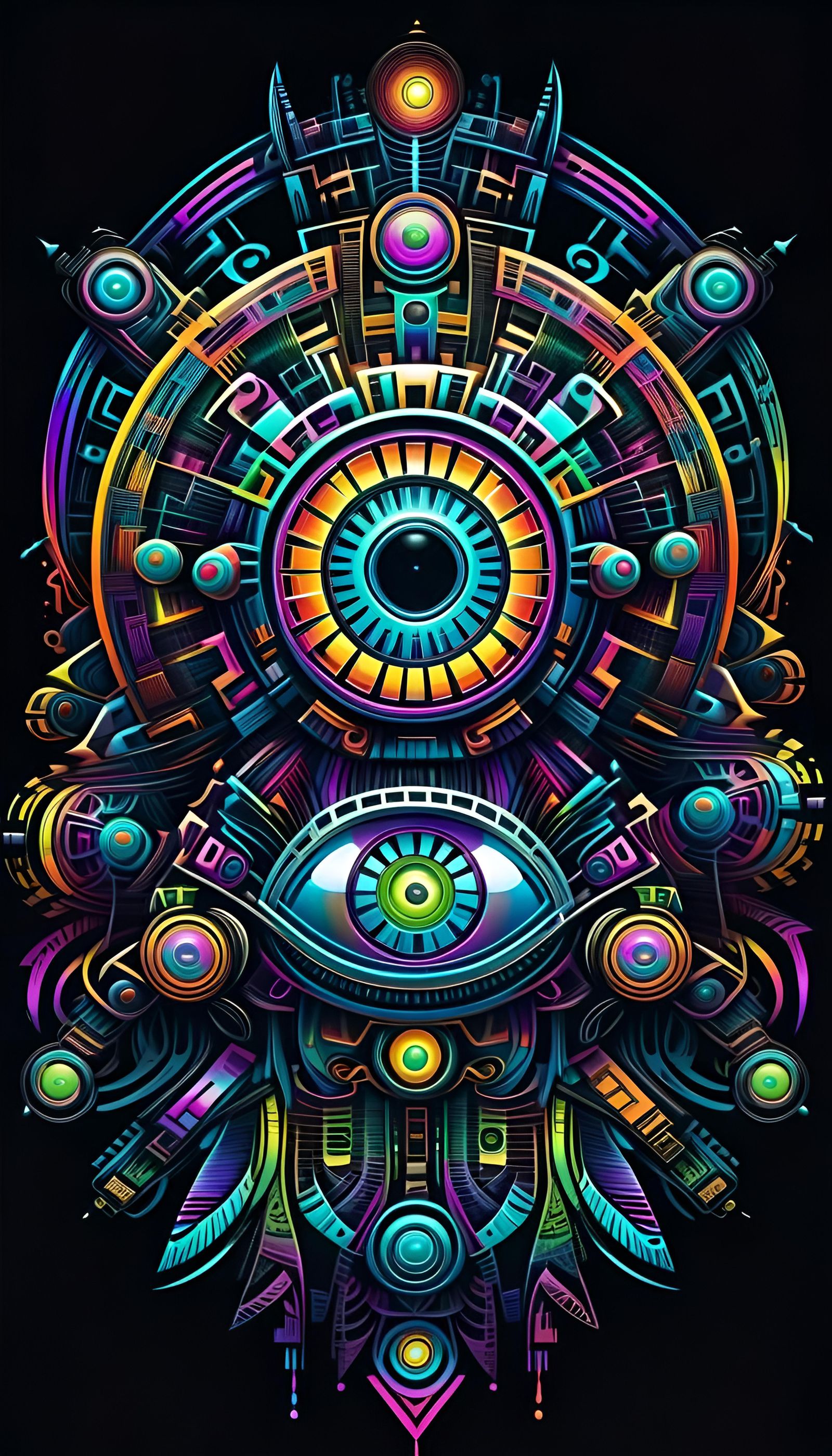 Psychedelic talisman  , 15mar24