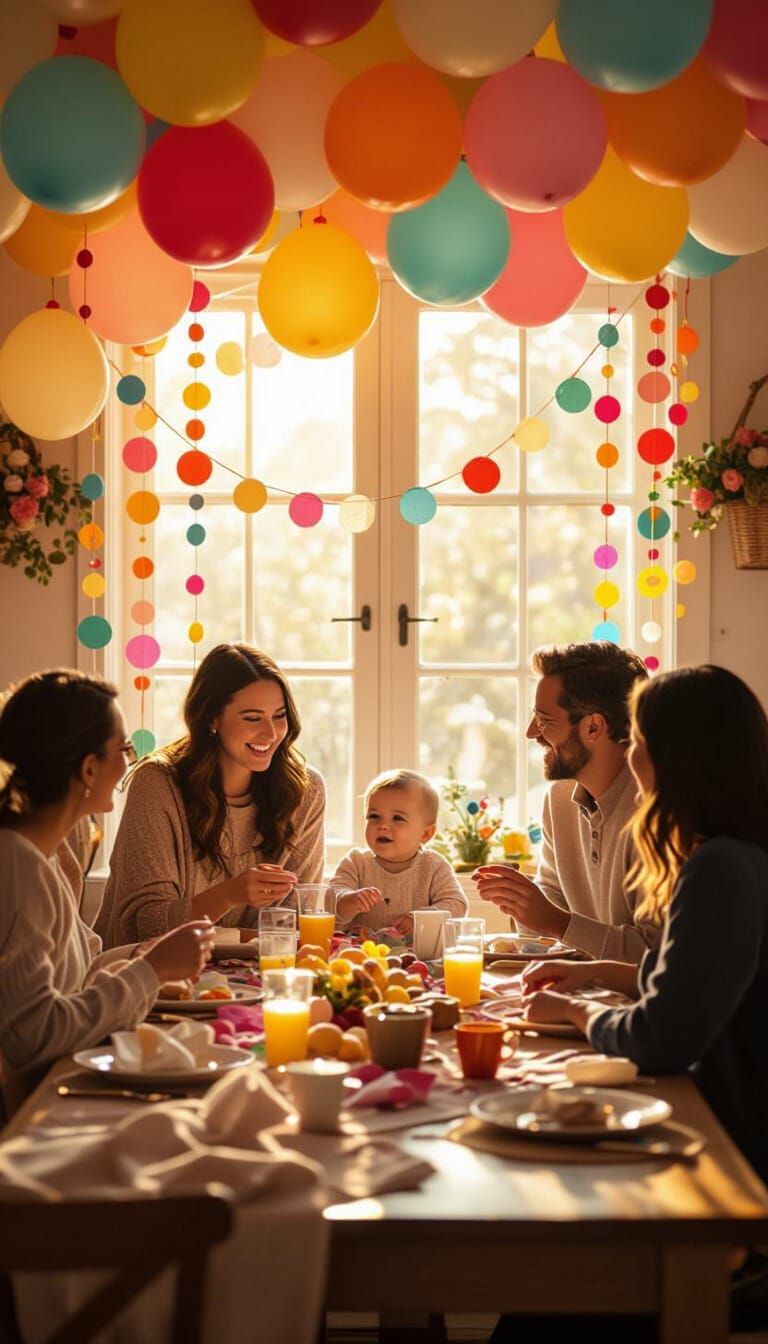 Joyful Baby Shower with DIY Decorations