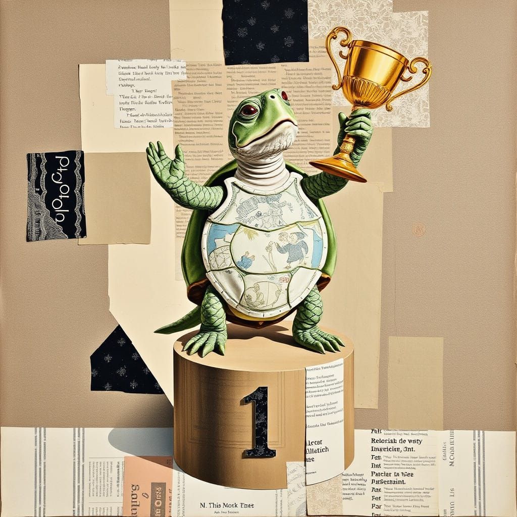 Turtle Triumphs in Abstract Constructivist Celebration