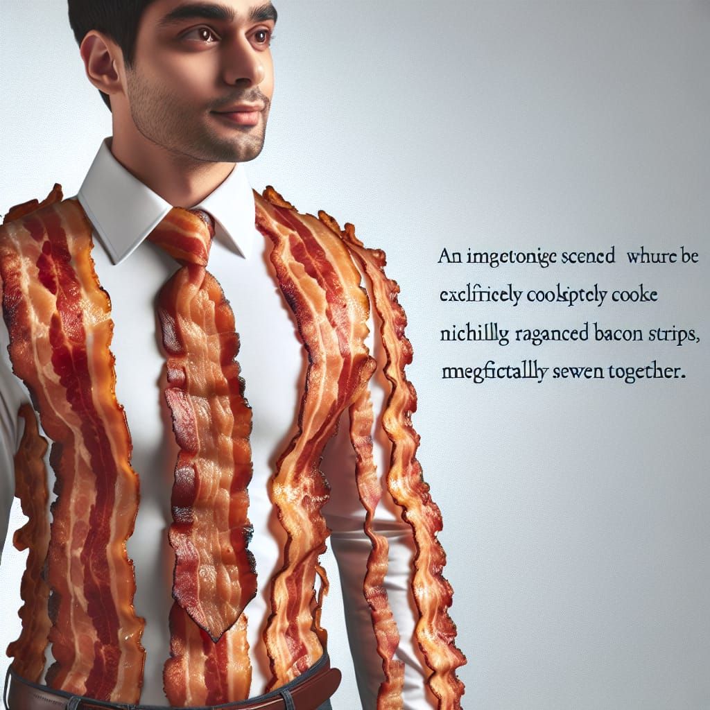 Bacon Shirt: Edible Fashion Statement