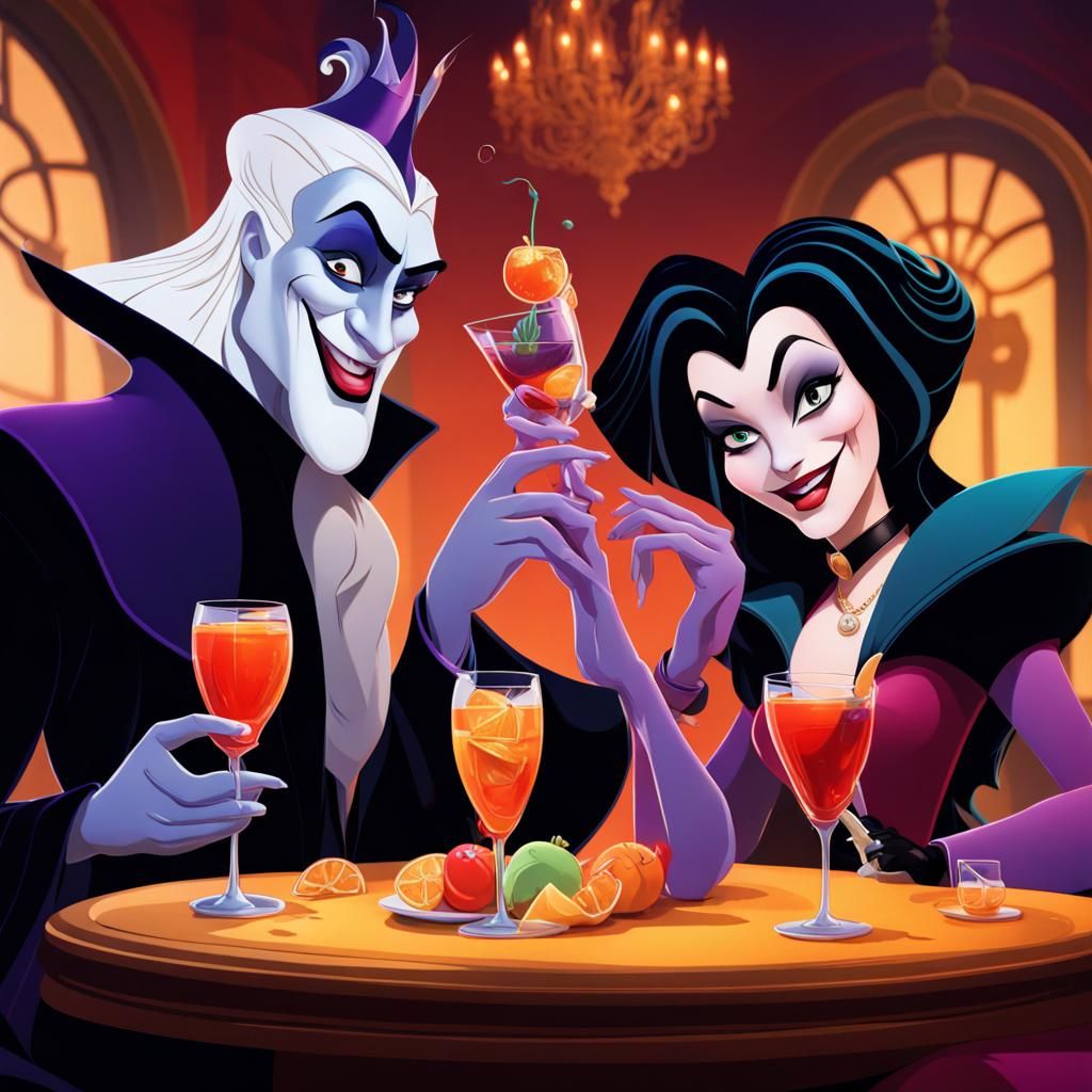 Disney Villains Aperitif: Hyperrealistic Concept Art