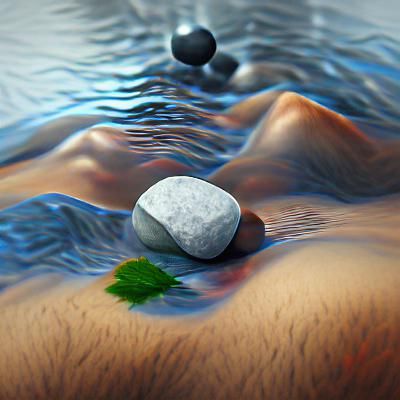 Minimalist Serene Landscape Art