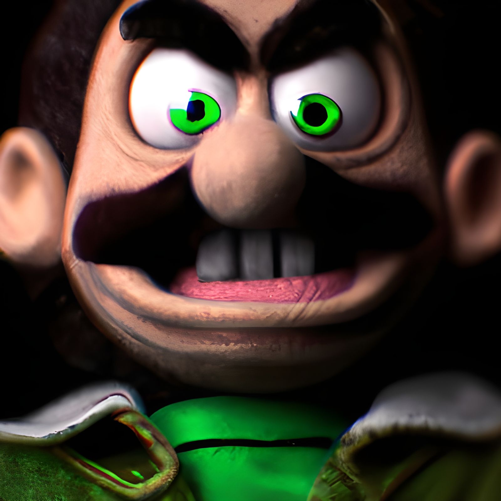 Scary Muppet Luigi in Stop Motion