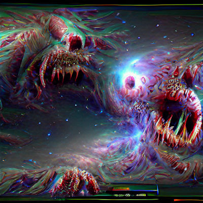 Abstract Cosmic Horror Visualisation