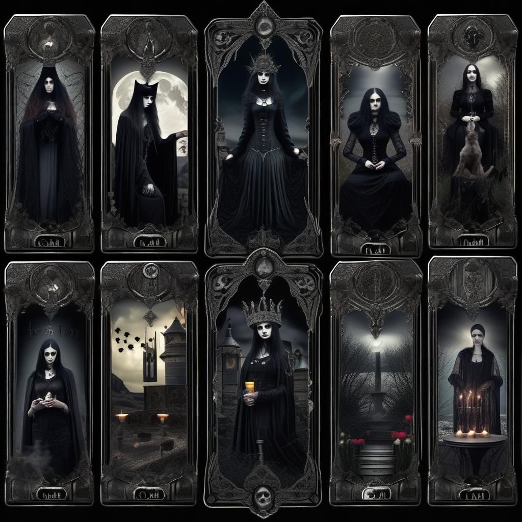 Goth tarot cards