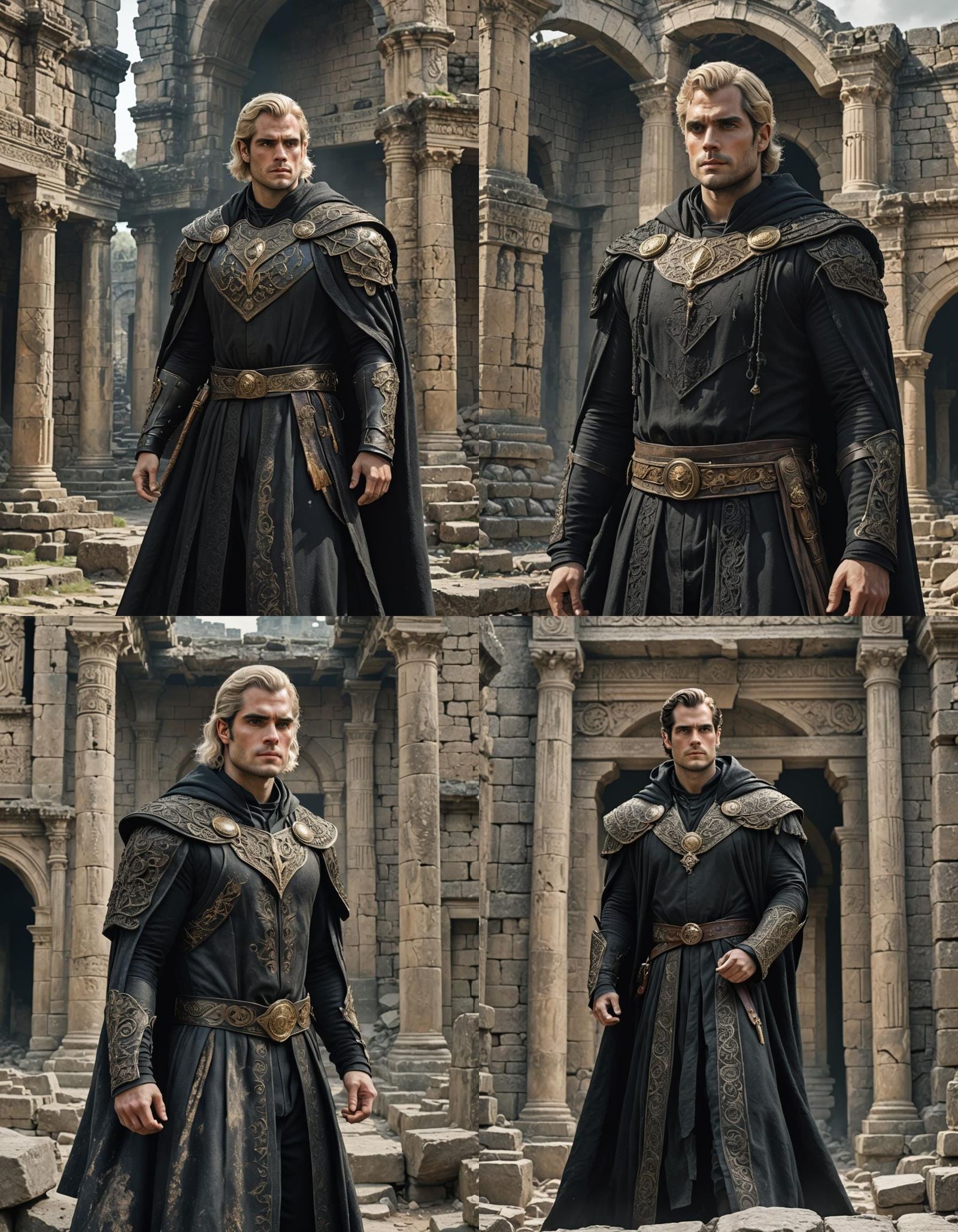 Fantasy Mage in Ancient Ruins: Hyperrealistic Digital Art