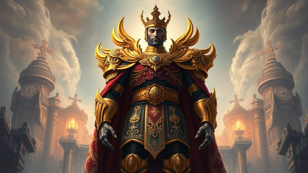 Majestic King in Eternal Dream Kingdom Concept Art