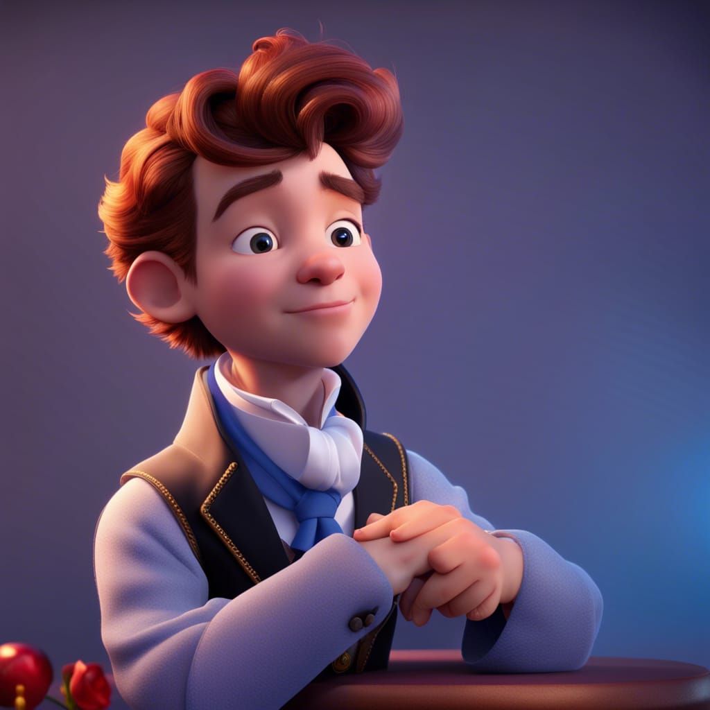 English Disney Prince Concept Art in 3D