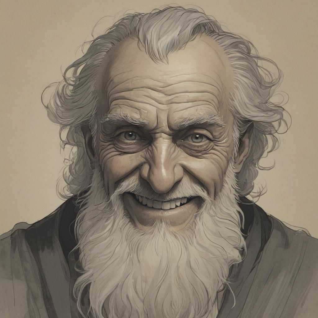 Happy Old Man Hades: A Whimsical Interpretation