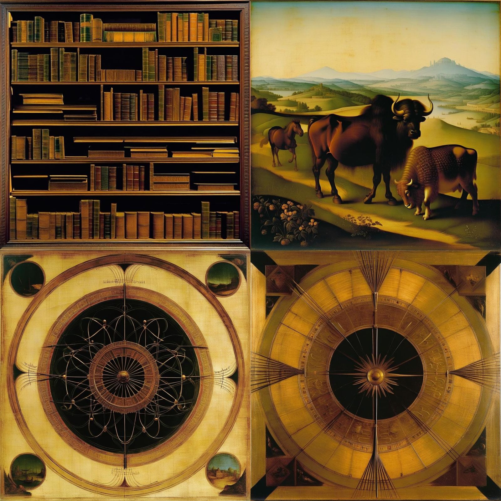 Renaissance Anatomical Study in Da Vinci Style