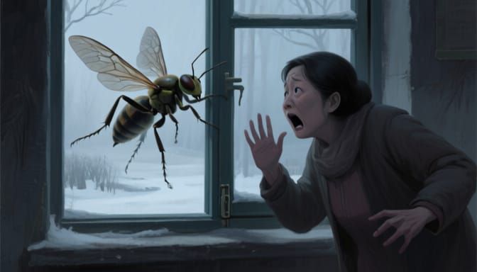 Panic Over Live Bug Near Winter Window