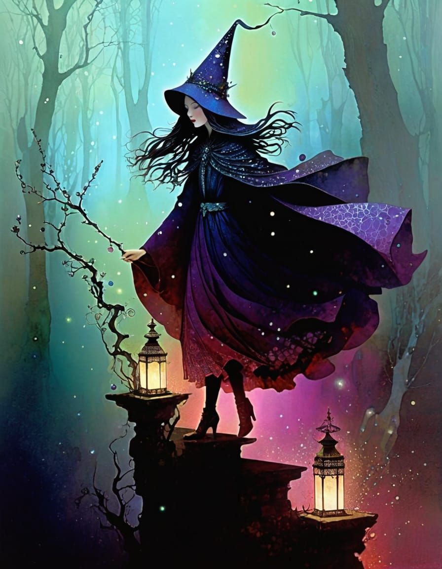 Surreal Dreamscapes in Vibrant Watercolour and Ink