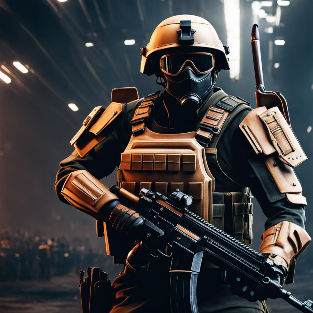 AI Generated Image of a Soldier