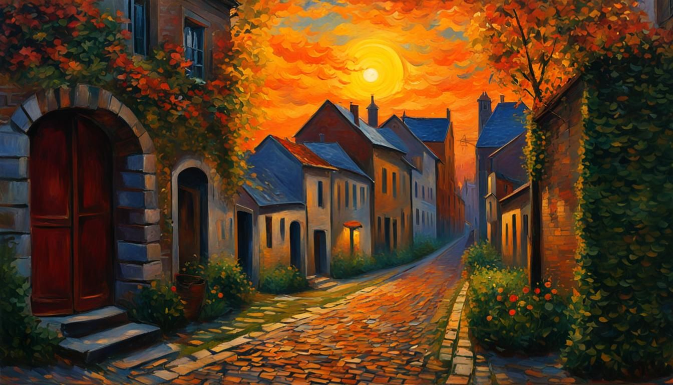 Neo-Impressionist Seascape Based on Real-World Data