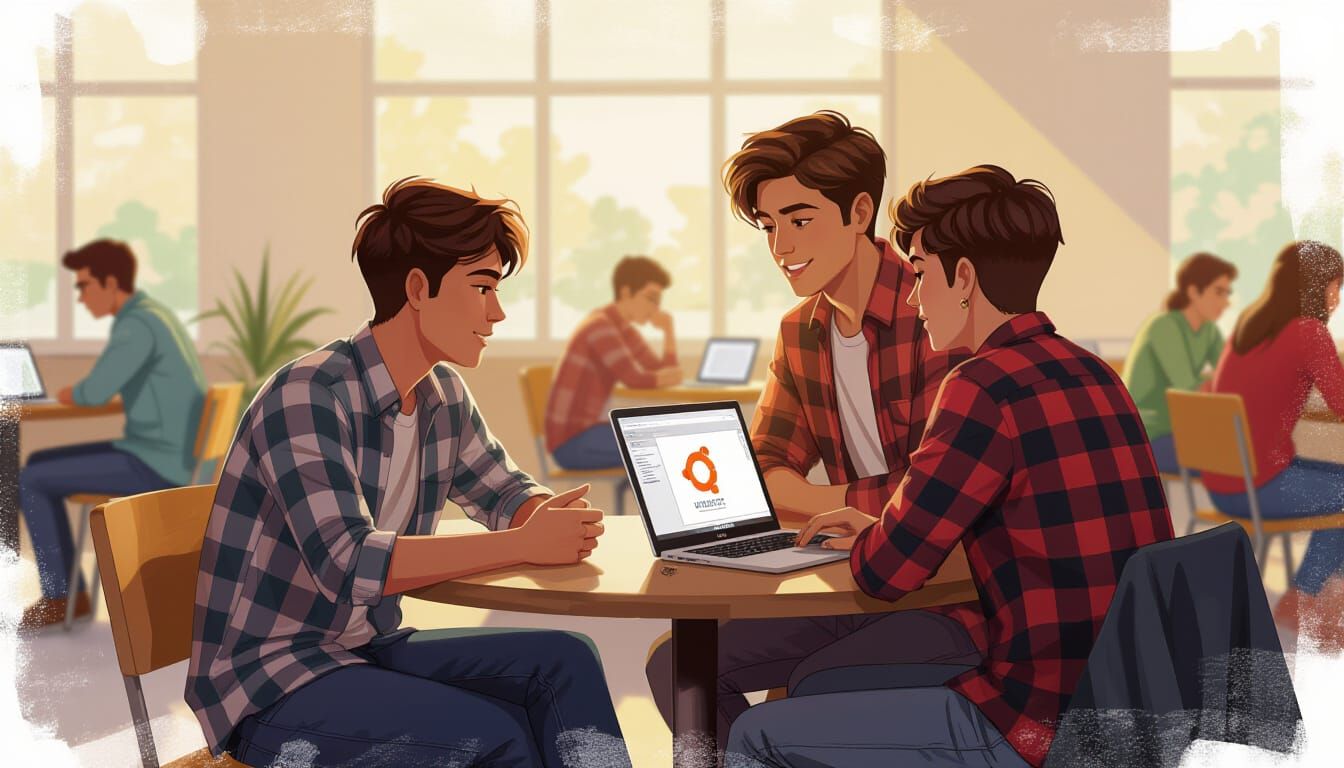 College Student Explains Ubuntu Linux, Digital Painting Styl...