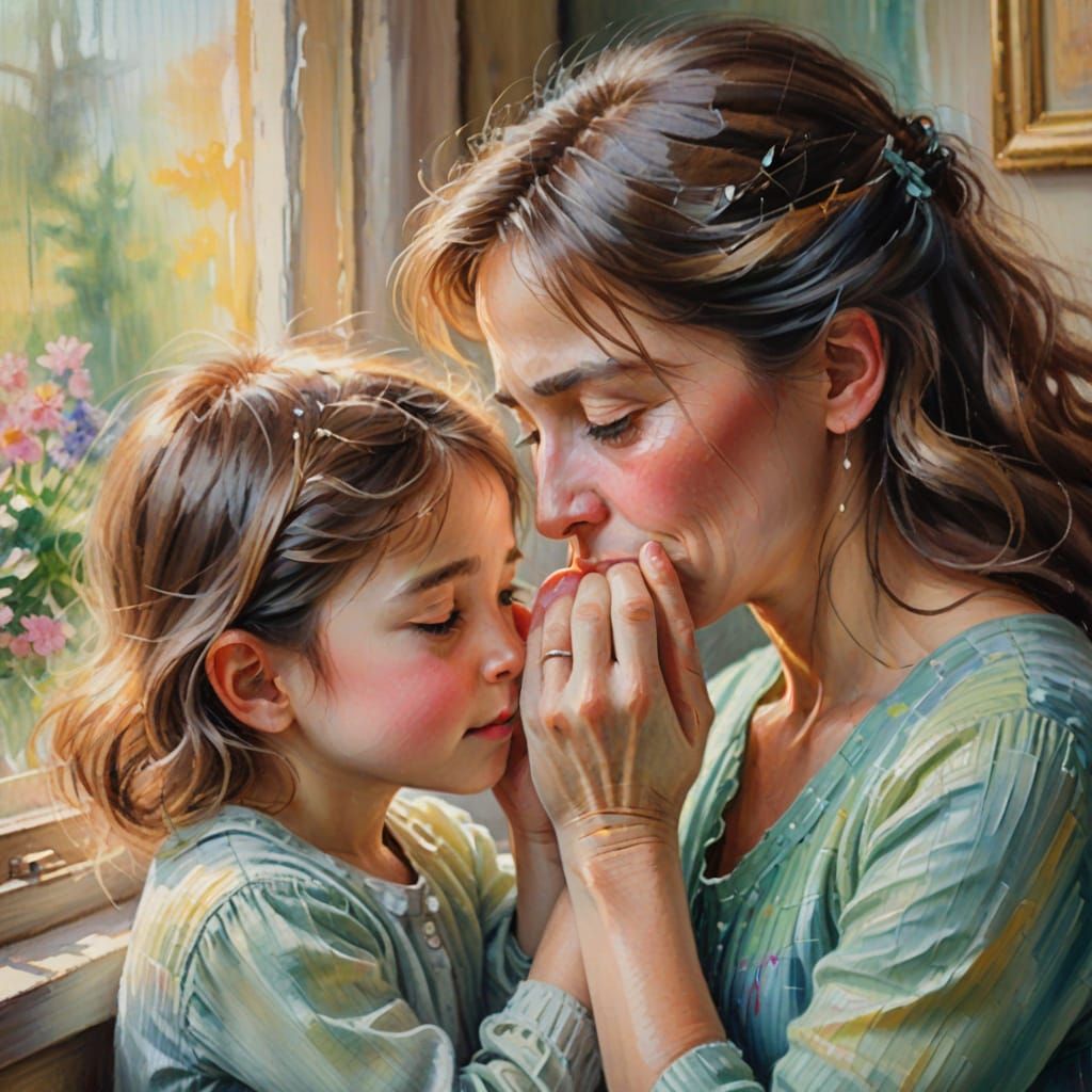 Tender Moment in Soft Focus
