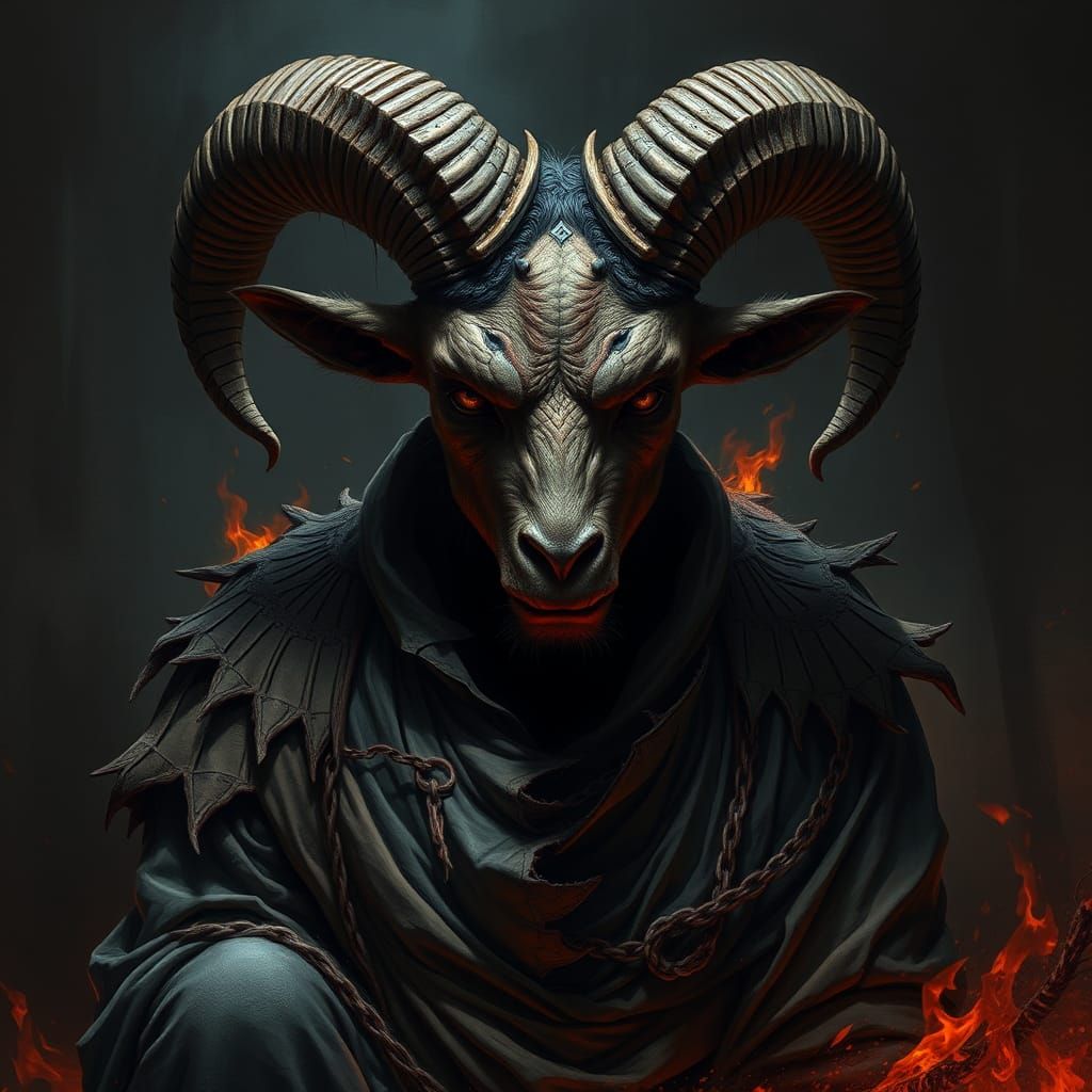 Tormented Dwarf in Biomechanical Nightmare Landscape