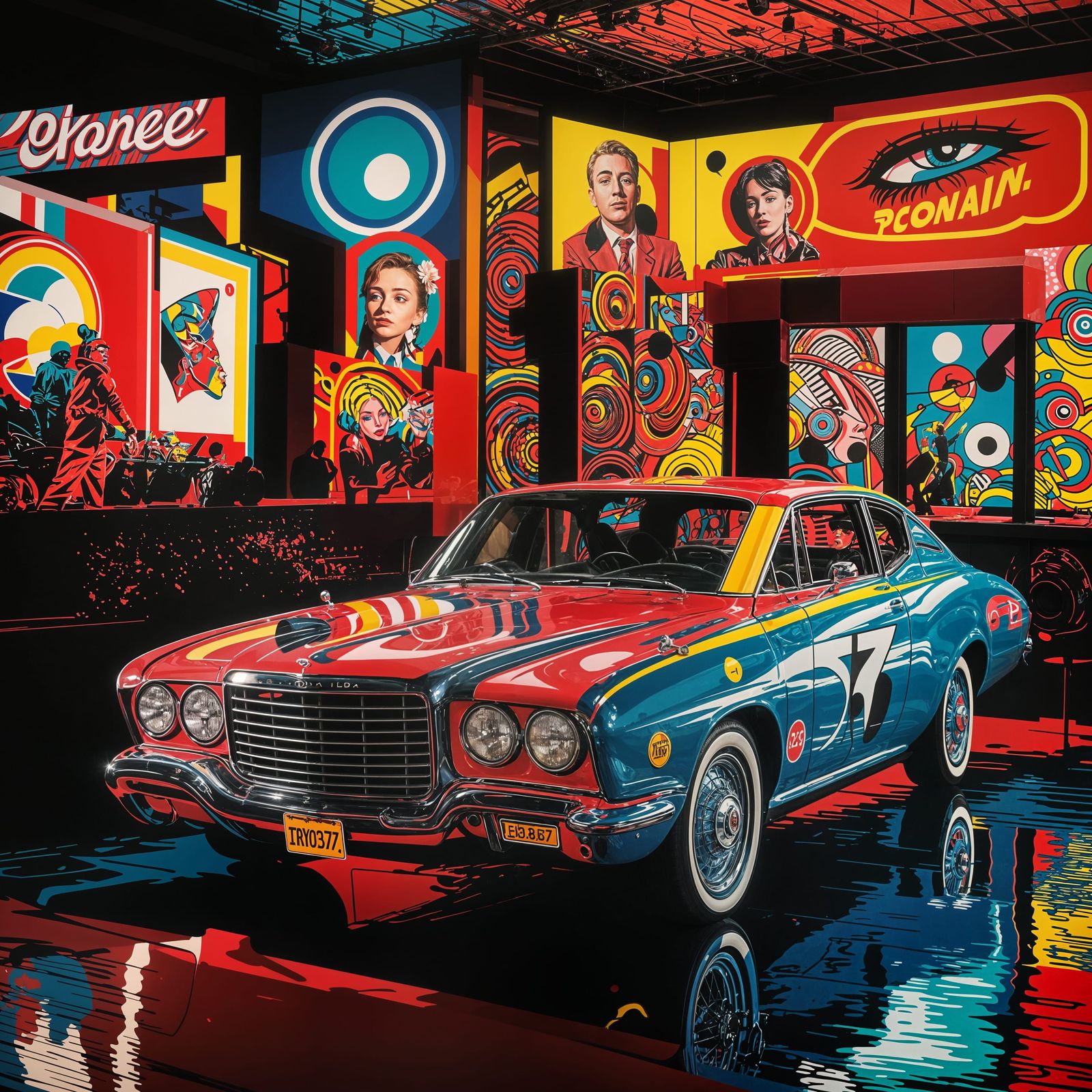 Bright Colors of Pop Art Culture