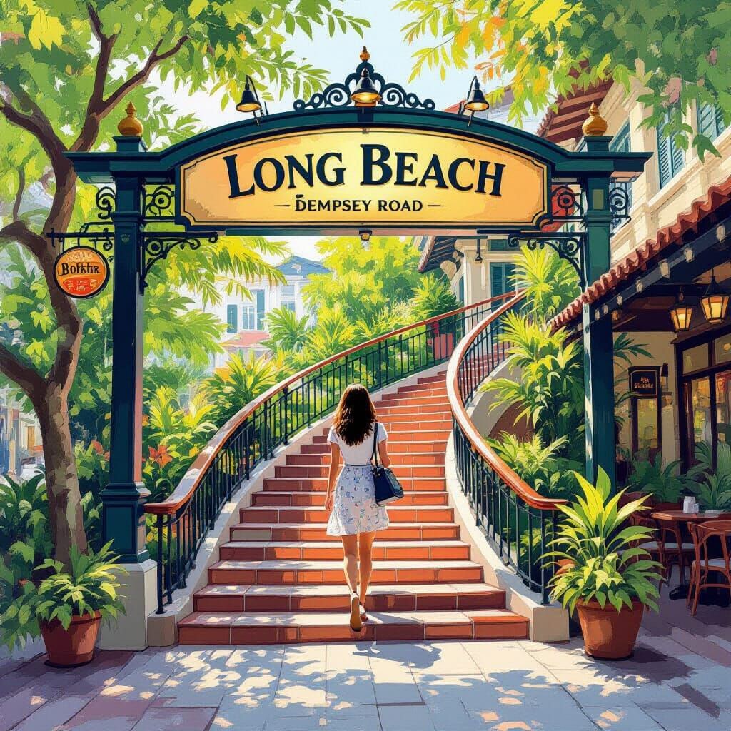 Long Beach Seafood Restaurant: Impressionistic Singapore Sce...