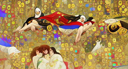 Gatchaman in Renaissance Storybook Style