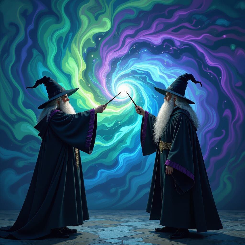 Magical Mural Unveiled by Harry Potter and Dumbledore