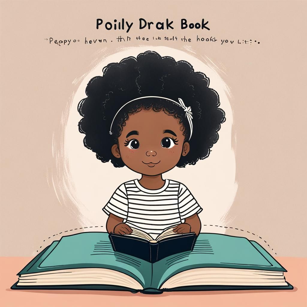 Toddler Reading Book with Border