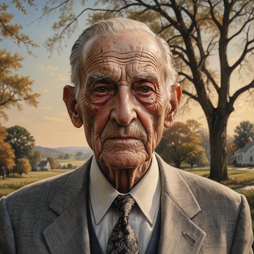 Photorealistic Portrait of an American Man in Iowa