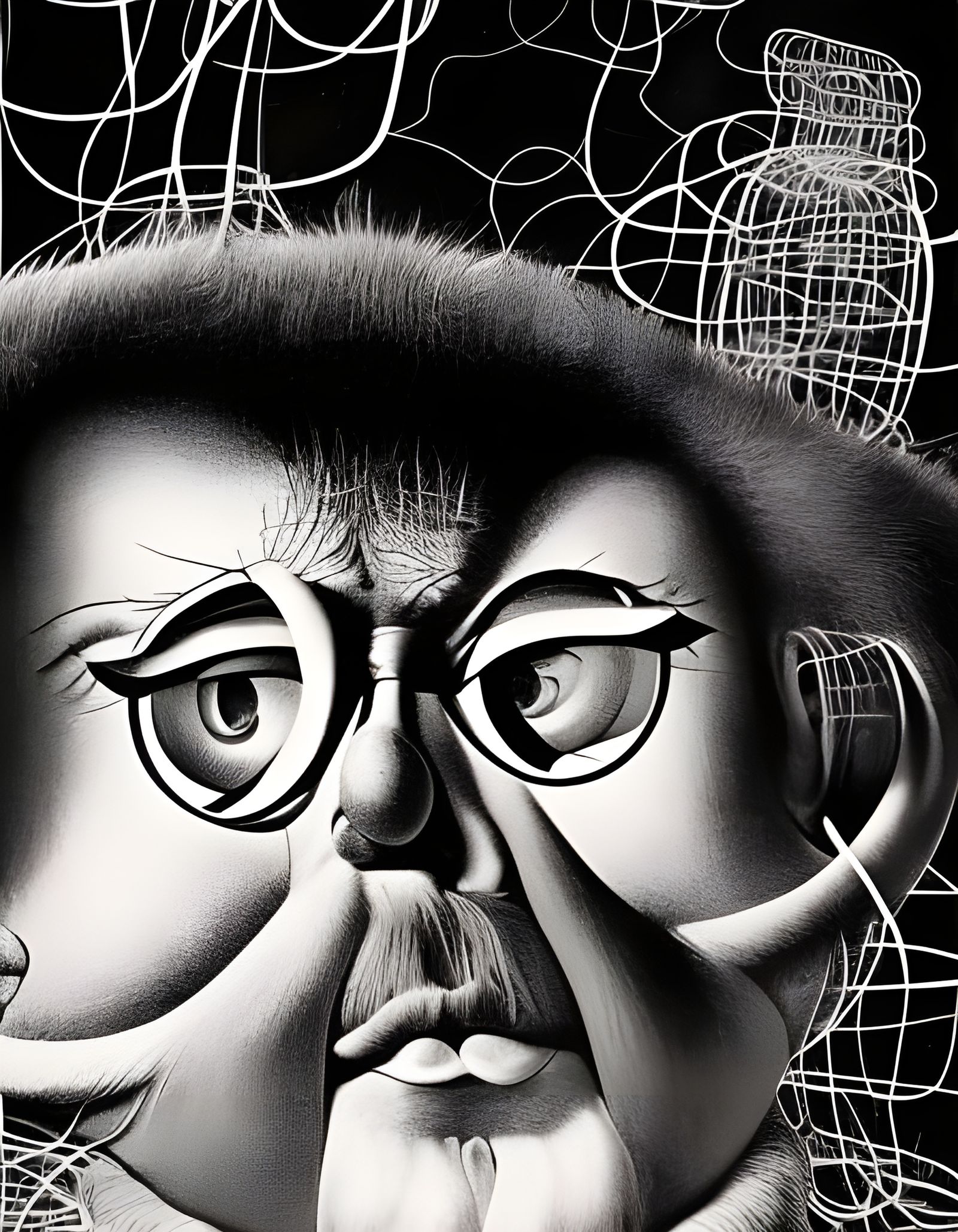 Hyperdetailed Abstract Art with Magical Light Dust