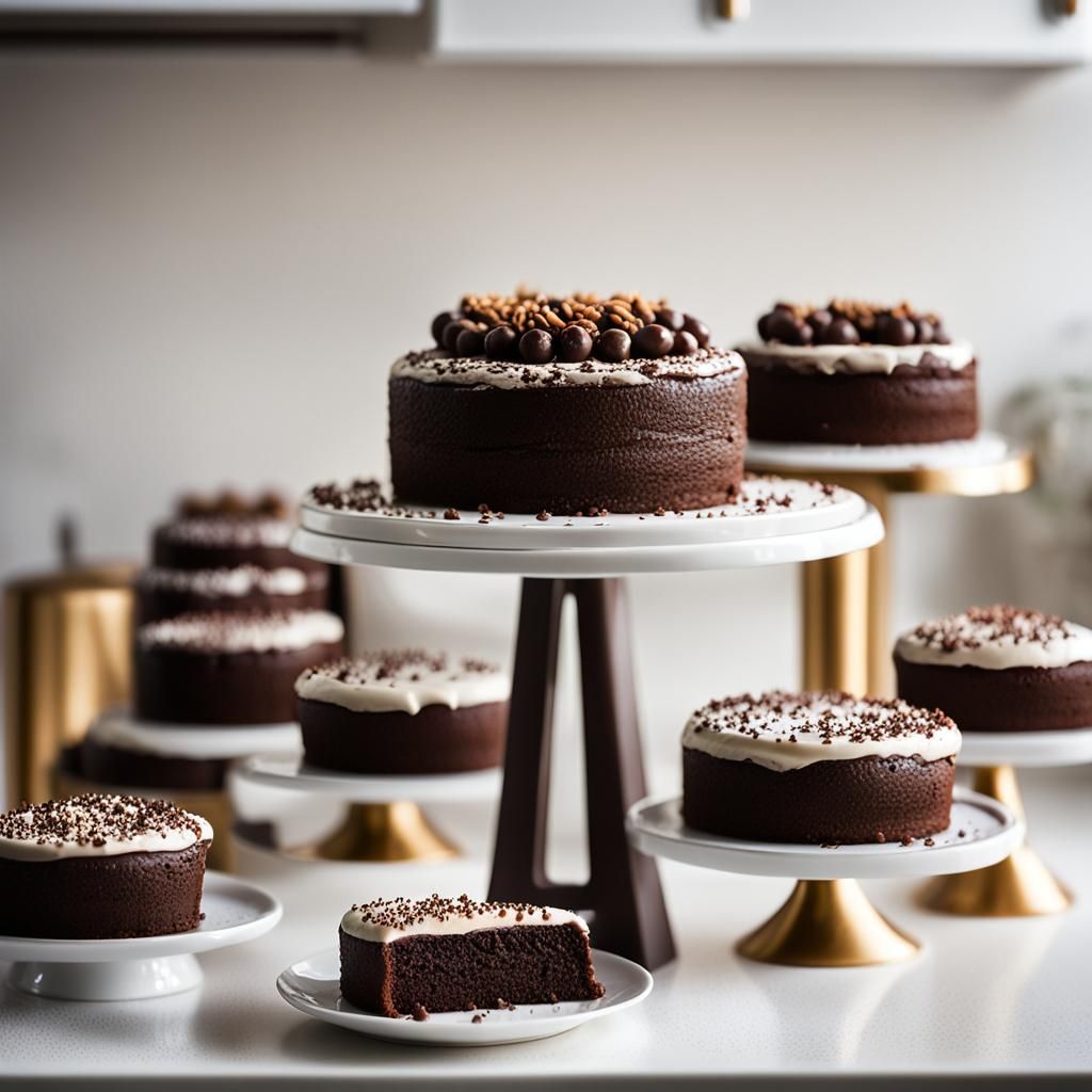 Chocolate Cakes: Modern Food Photography, Macro Shot