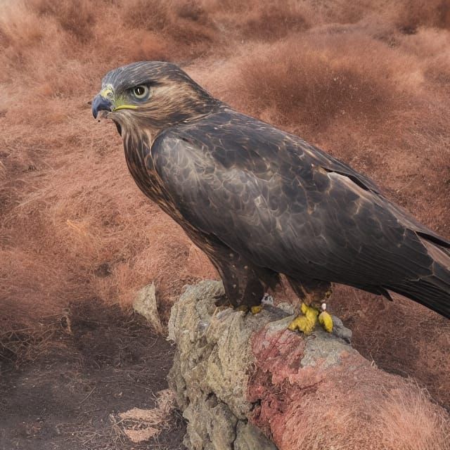 Majestic Hawk Portrait in 8K Resolution