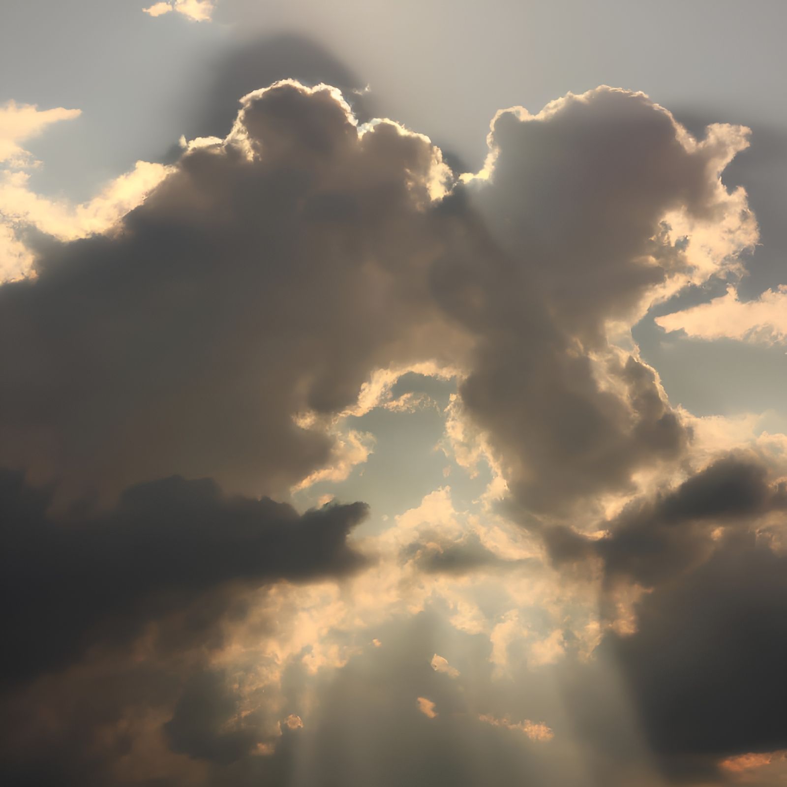 Majestic Clouds with Sumptuous Godrays in Cinematic Style