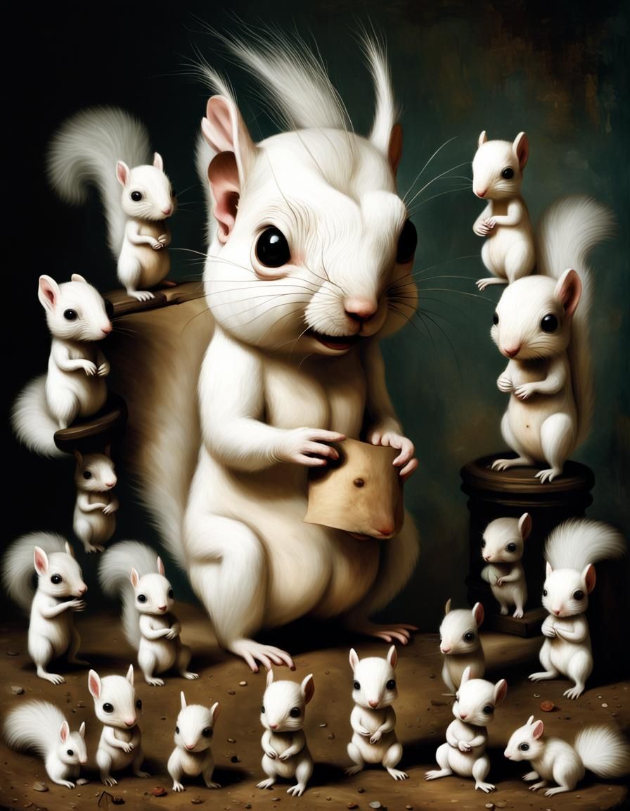 Cyborg Creature in Volcanic Hyperspace: Digital Art