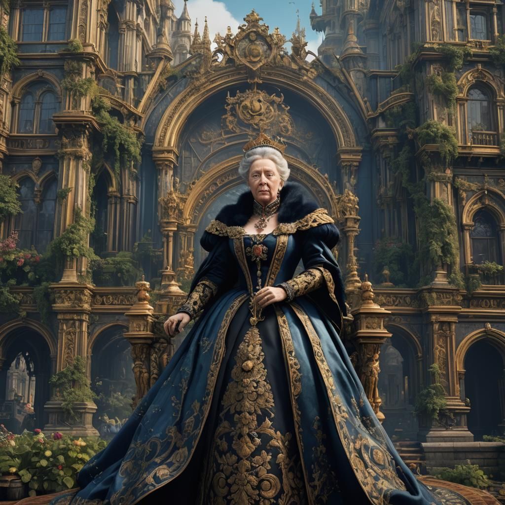 Detailed Painting of Queen Victoria in Unreal Engine