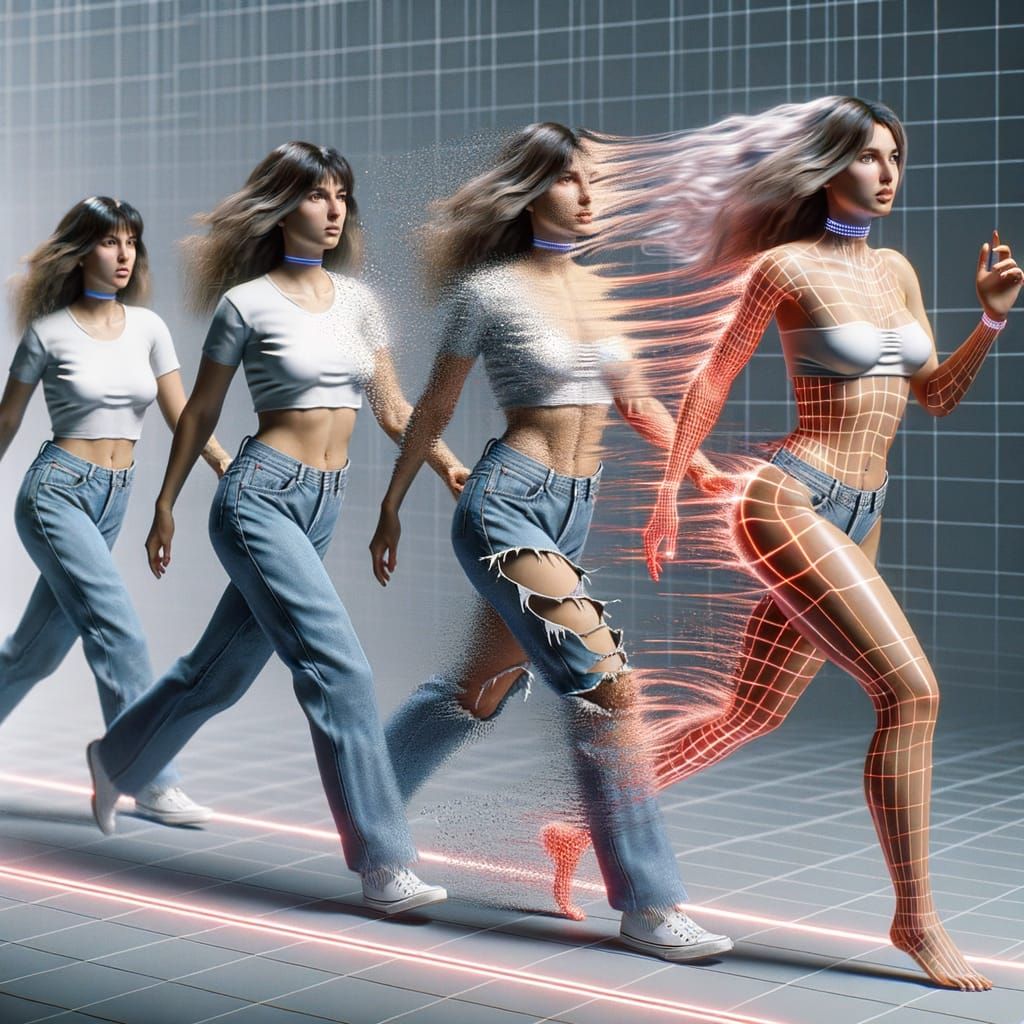 Woman's Transformation From 1990s to 2025