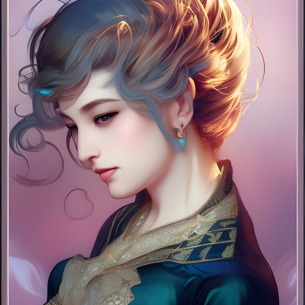 Elegant Portrait in Artgerm Style with Dynamic Lighting