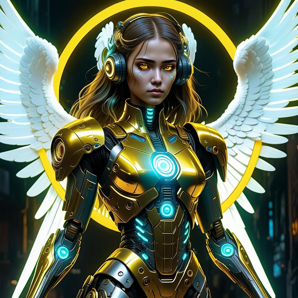 Biopunk Archangel Healer in Cyberpunk 2099