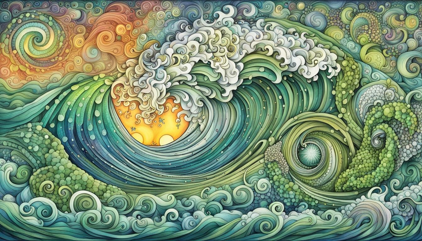 Abstract Fractal Wave Function with Quantum Zentangle