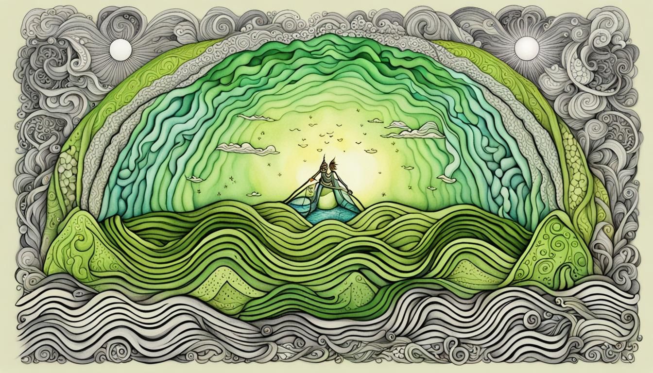 Quantum Zentangle: Fractal Wave of Unconditional Love