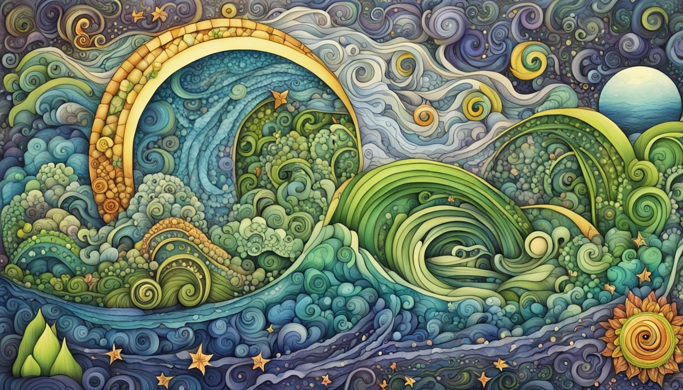 Quantum Zentangle: Fractal Wave of Unconditional Love