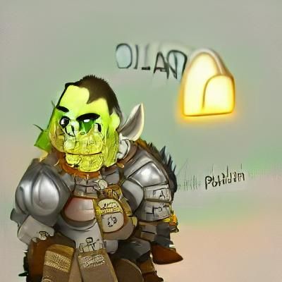 Orc Paladin Ready for Battle