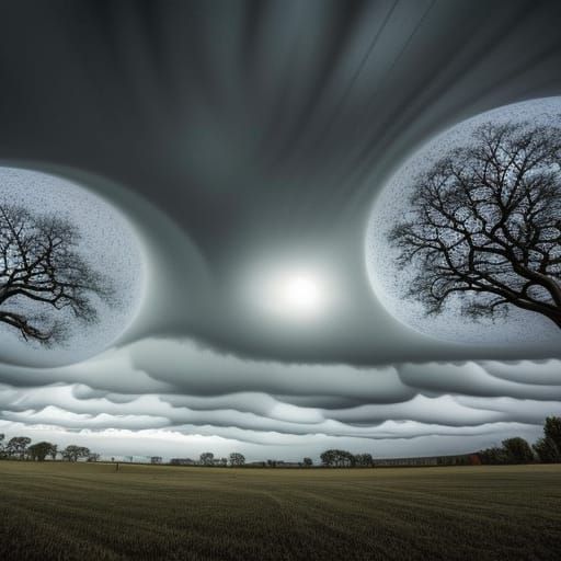 The trees have force fields to protect themselves from wind