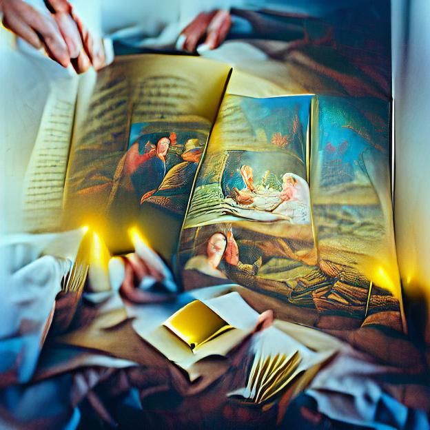 Old Storybook Illustration in Renaissance Style