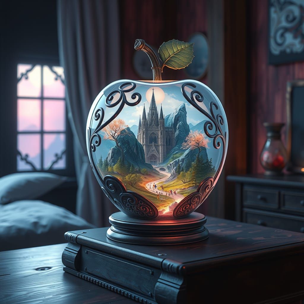 Glass Apple Reveals a Fantasy World as Digital Art