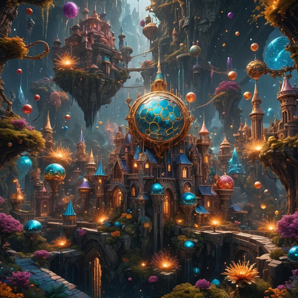 Fantastical Matte Painting in Deep Color