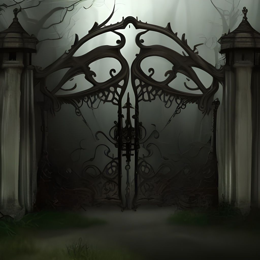 Sinister Iron Gate to Gloomy Forest